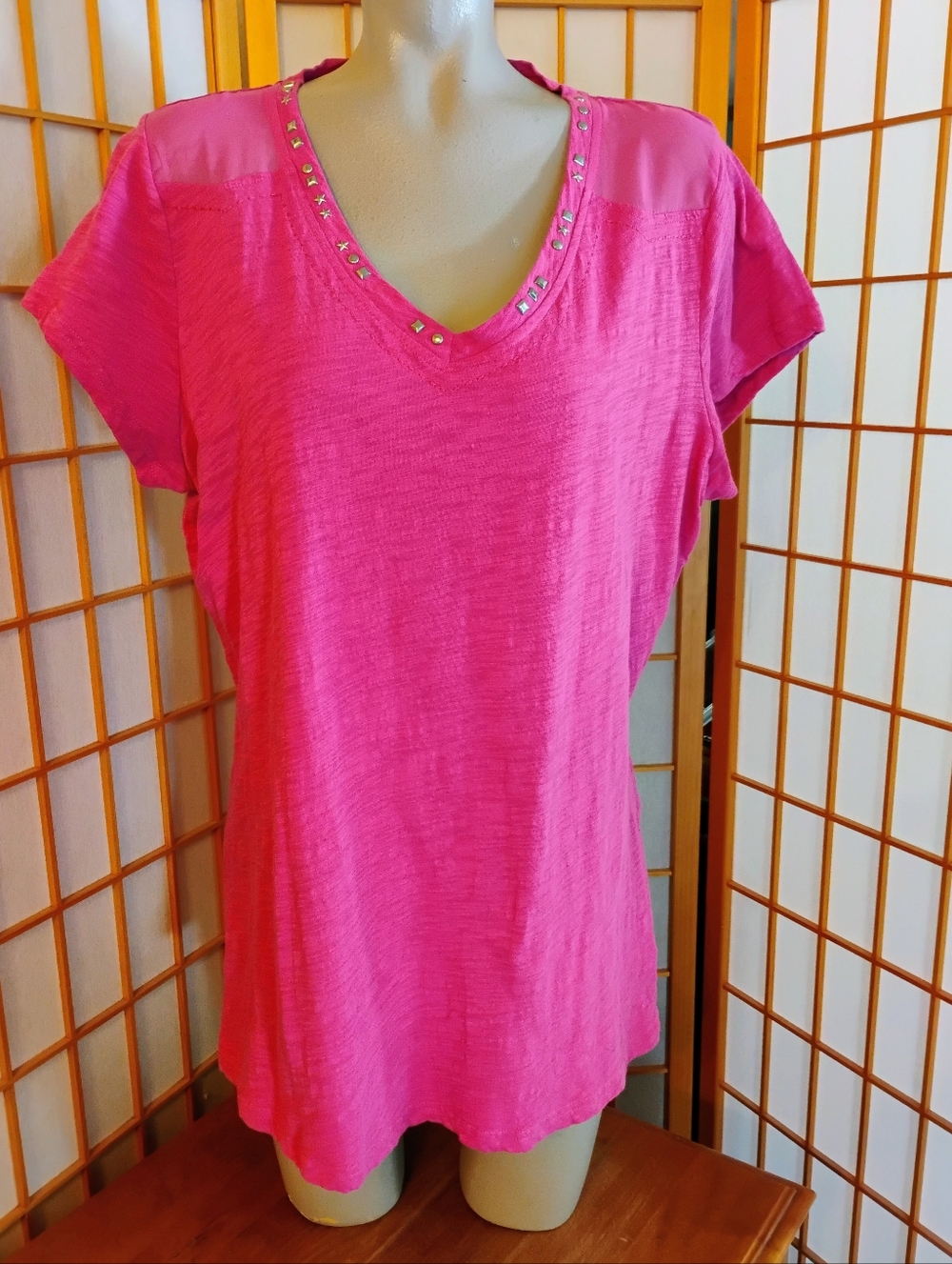 Ariat Hot Pink Top, XXL